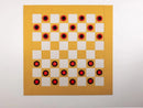 MegaChess Deluxe / Checkers Only / Mustard-Latte Giant Checkers Felt Wall Game