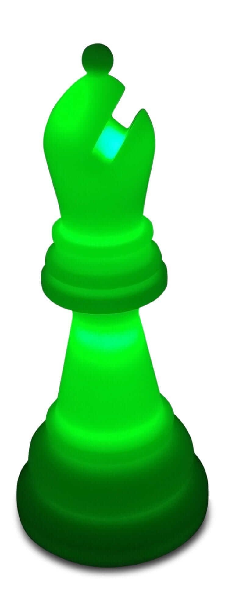 MegaChess Floor Games MegaChess 20 Inch Perfect Bishop Light-Up Giant Chess Piece - Green