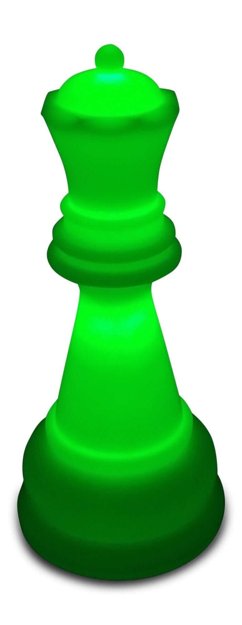 MegaChess Floor Games MegaChess 22 Inch Perfect Queen Light-Up Giant Chess Piece - Green