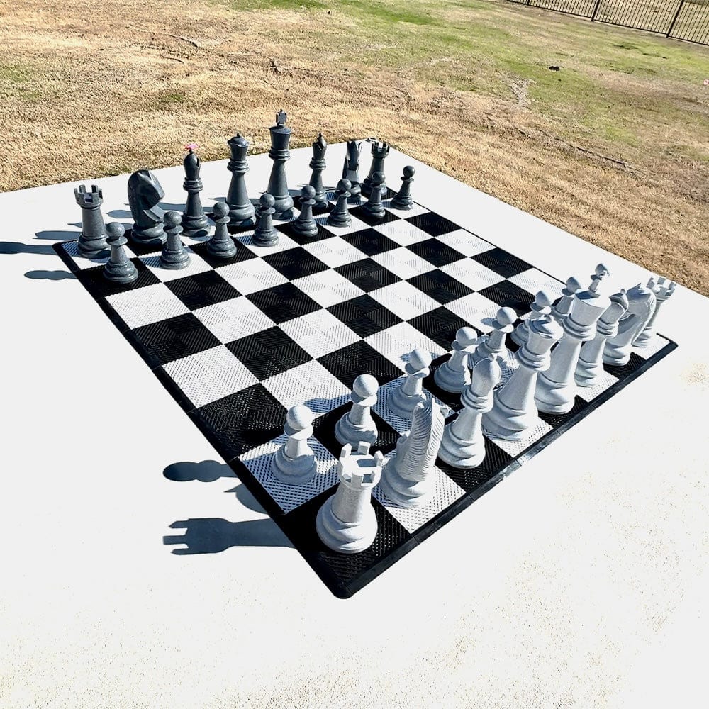 MegaChess Floor Games MegaChess 26 Inch Perfect Giant Chess Set | Light And Dark Gray