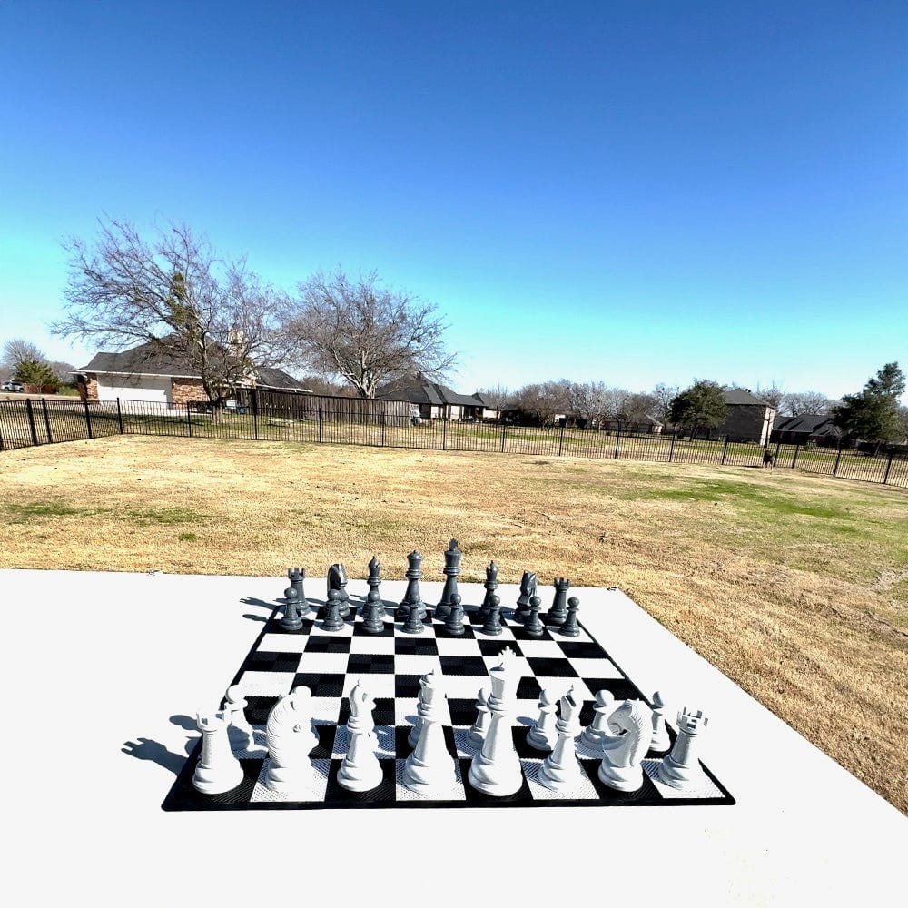 MegaChess Floor Games MegaChess 26 Inch Perfect Giant Chess Set | Light And Dark Gray