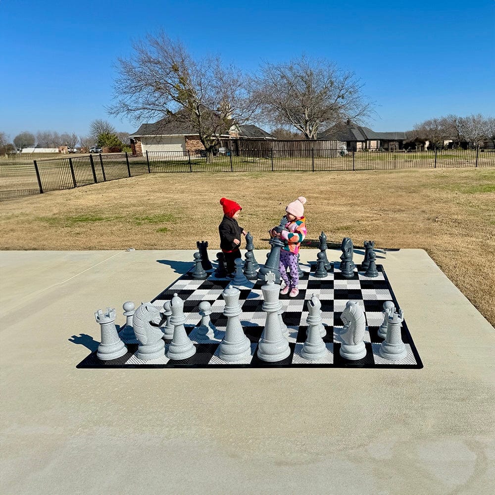 MegaChess Floor Games MegaChess 26 Inch Perfect Giant Chess Set | Light And Dark Gray