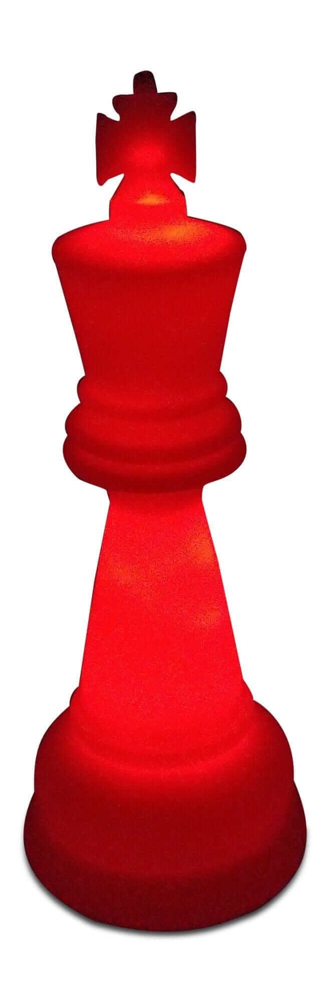 MegaChess Floor Games MegaChess 26 Inch Perfect King Light-Up Giant Chess Piece - Red