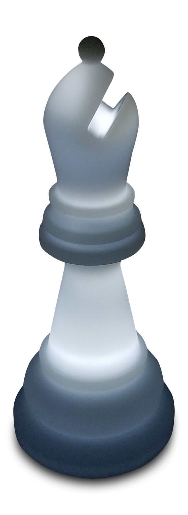 MegaChess Floor Games MegaChess 34 Inch Perfect Bishop Light-Up Giant Chess Piece - White