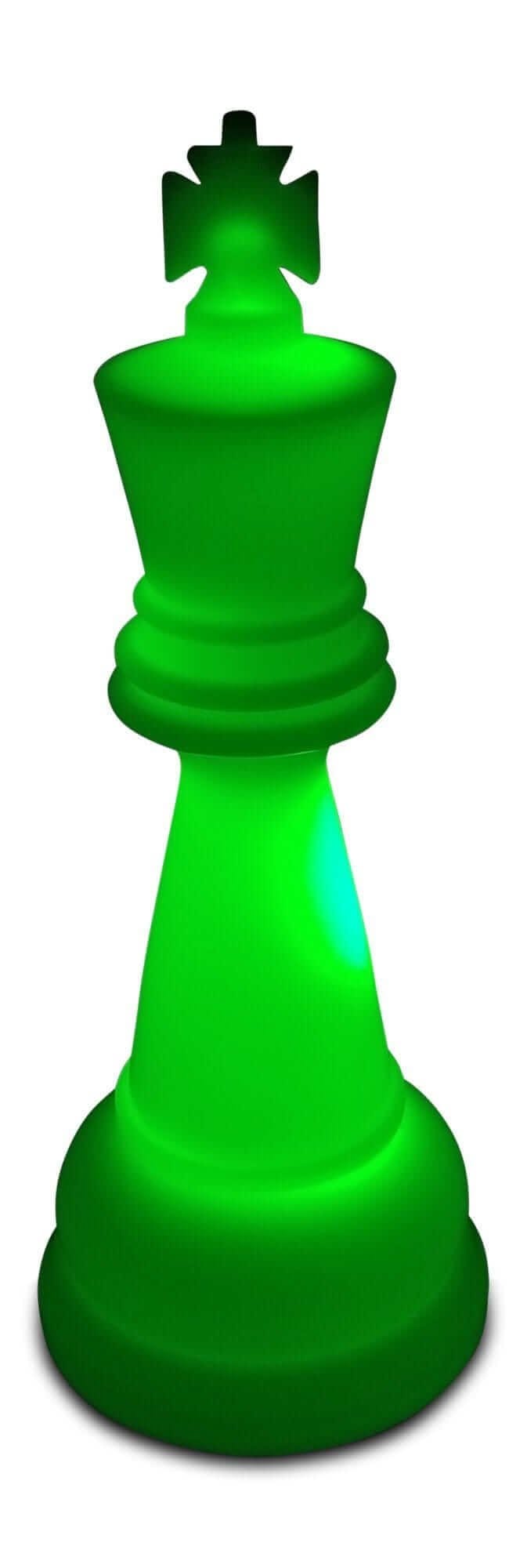 MegaChess Floor Games MegaChess 38 Inch Perfect King Light-Up Giant Chess Piece - Green