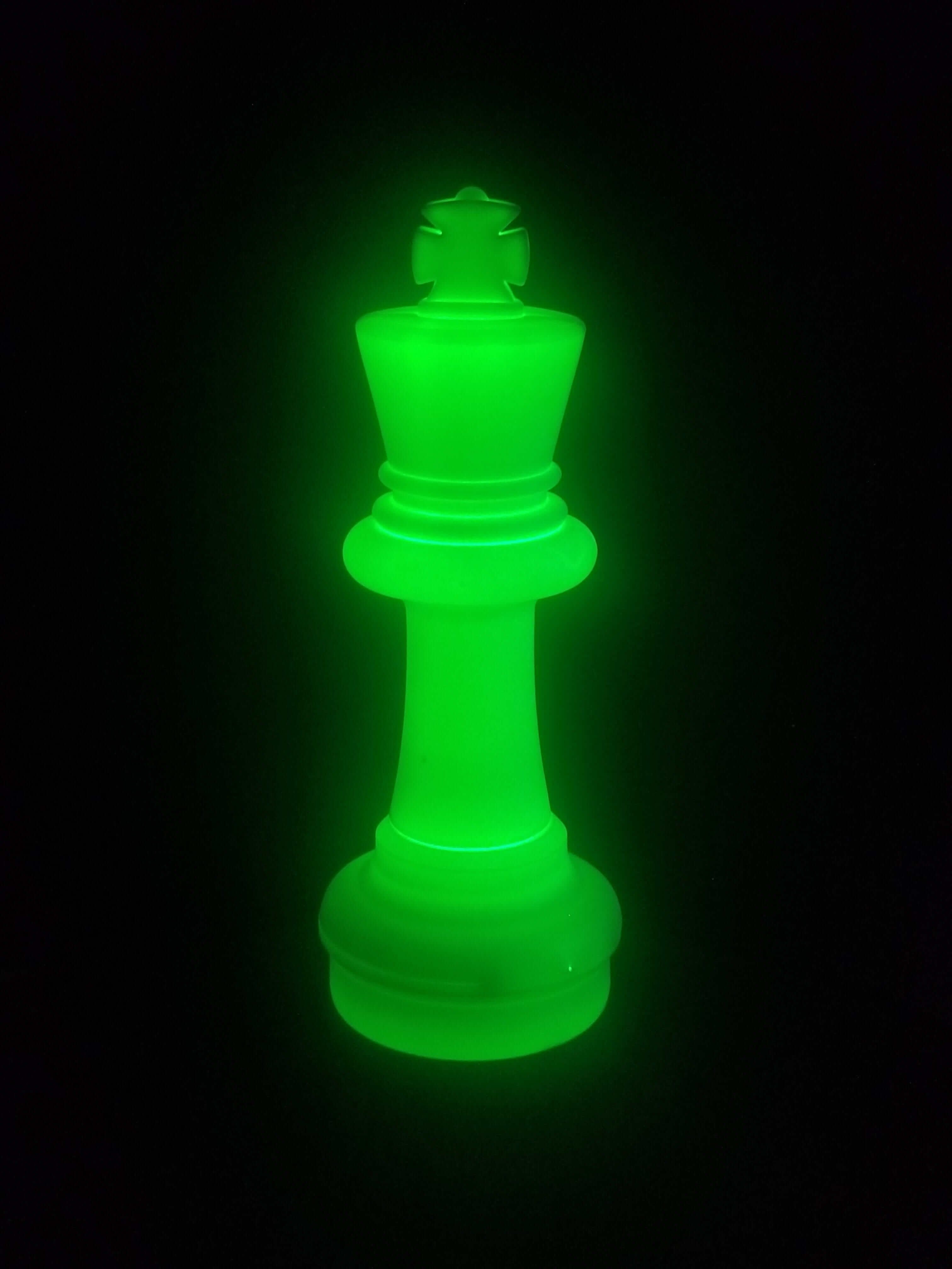 MegaChess MegaChess 25 Inch LED King Individual Plastic Chess Piece - Green