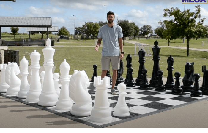 Outdoor chess set