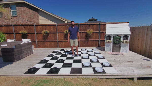 The Perfect Giant Checker Set | 10 Inches Wide | MegaChess