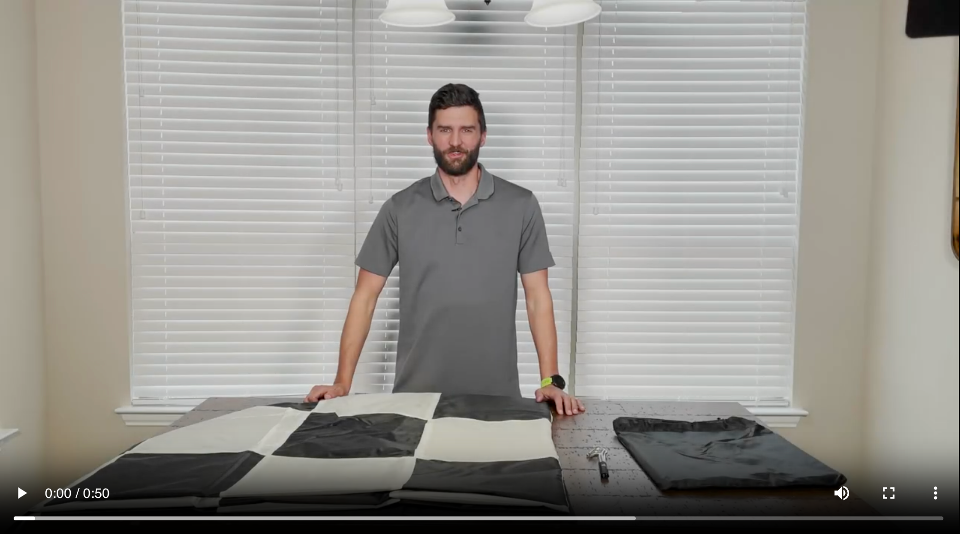 MegaChess Quick-Fold Nylon Giant Chess Mat With 13 Inch Squares | | MegaChess.com