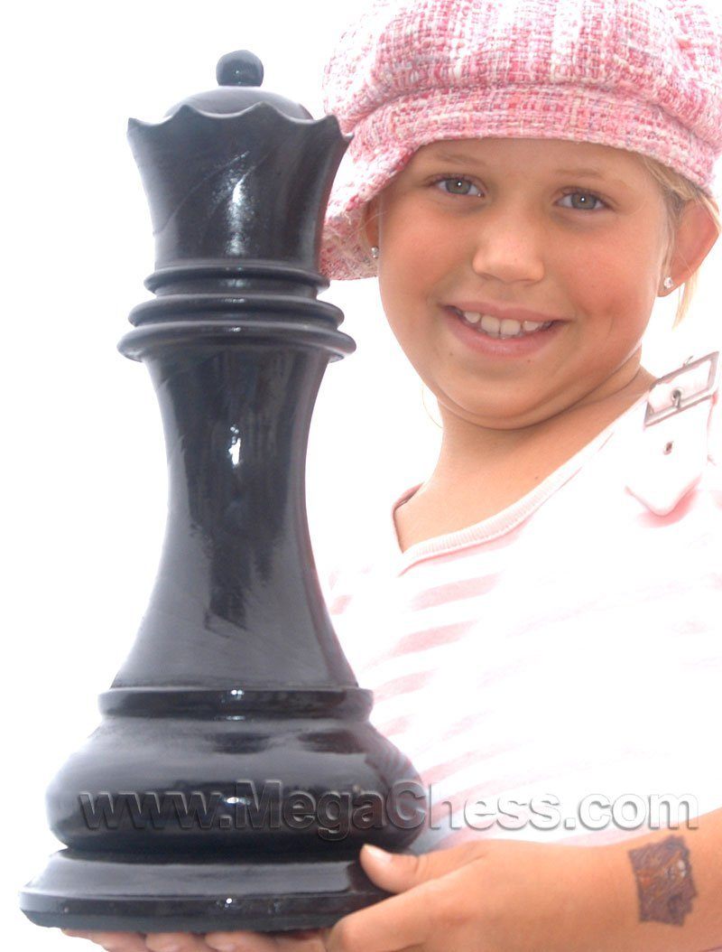 MegaChess 14 Inch Dark Teak Queen Giant Chess Piece |  | MegaChess.com