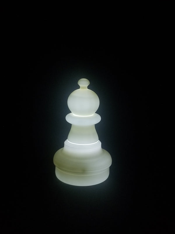 MegaChess 16 Inch LED Pawn Individual Plastic Chess Piece - White |  | MegaChess.com