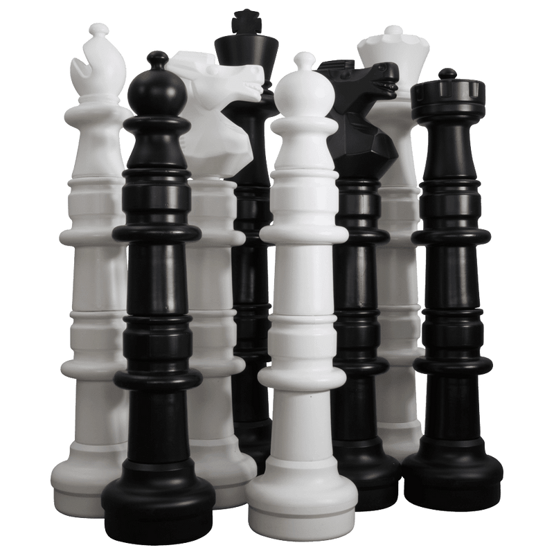 MegaChess 49 Inch Plastic Giant Chess Set with Commercial Grade Roll-up Chessboard |  | MegaChess.com