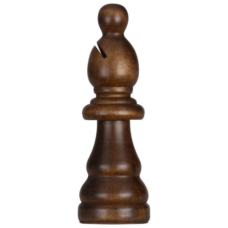 MegaChess 5 Inch Dark Rubber Tree Bishop Giant Chess Piece |  | MegaChess.com