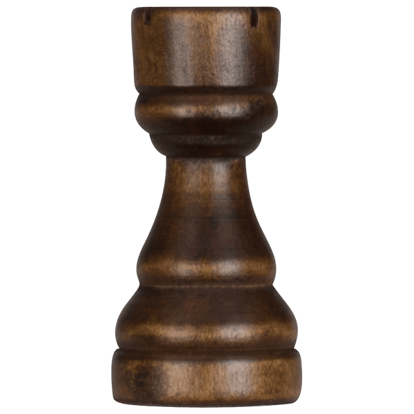 MegaChess 4 Inch Dark Rubber Tree Rook Giant Chess Piece |  | MegaChess.com