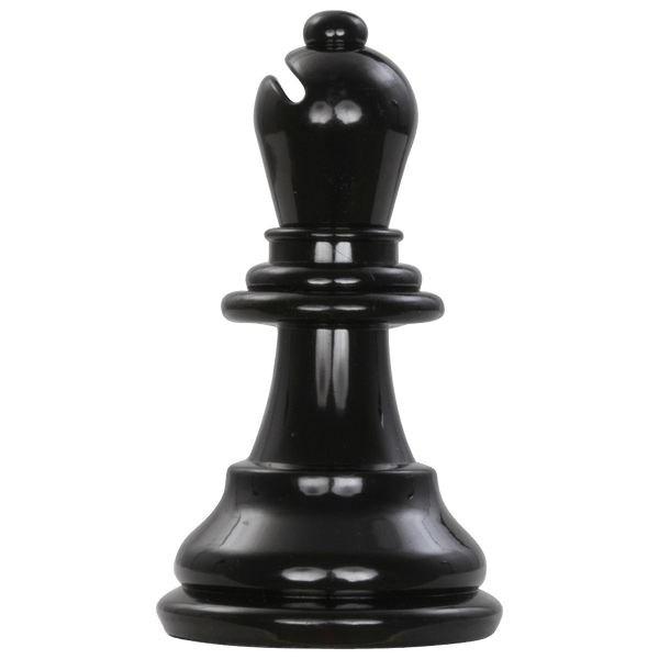 MegaChess 6 Inch Dark Plastic Bishop Giant Chess Piece |  | MegaChess.com
