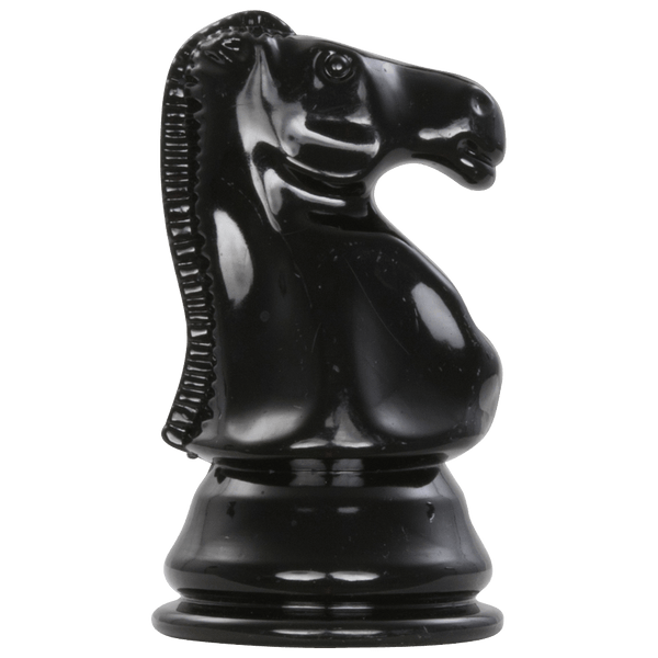 MegaChess 6 Inch Dark Plastic Knight Giant Chess Piece |  | MegaChess.com