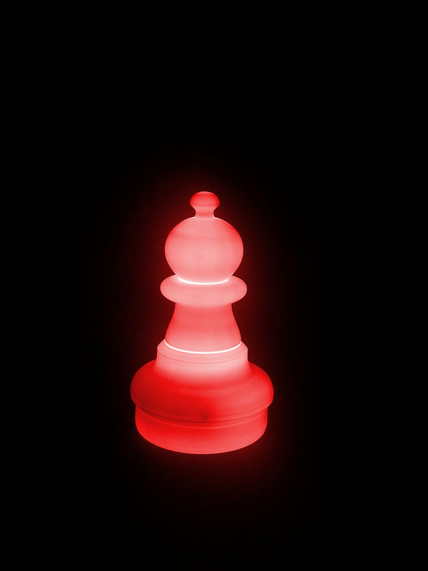 MegaChess 16 Inch LED Pawn Individual Plastic Chess Piece - Red |  | MegaChess.com
