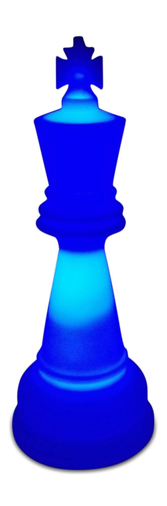 MegaChess 26 Inch Perfect King Light-Up Giant Chess Piece - Blue |  | MegaChess.com