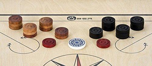 Uber Games Carrom Game Coins and Striker Set - Wooden |  | MegaChess.com