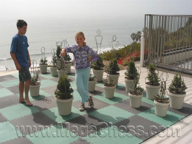 MegaChess 37 Inch Topiary Wire Frame Giant Chess Set | Default Title | MegaChess.com
