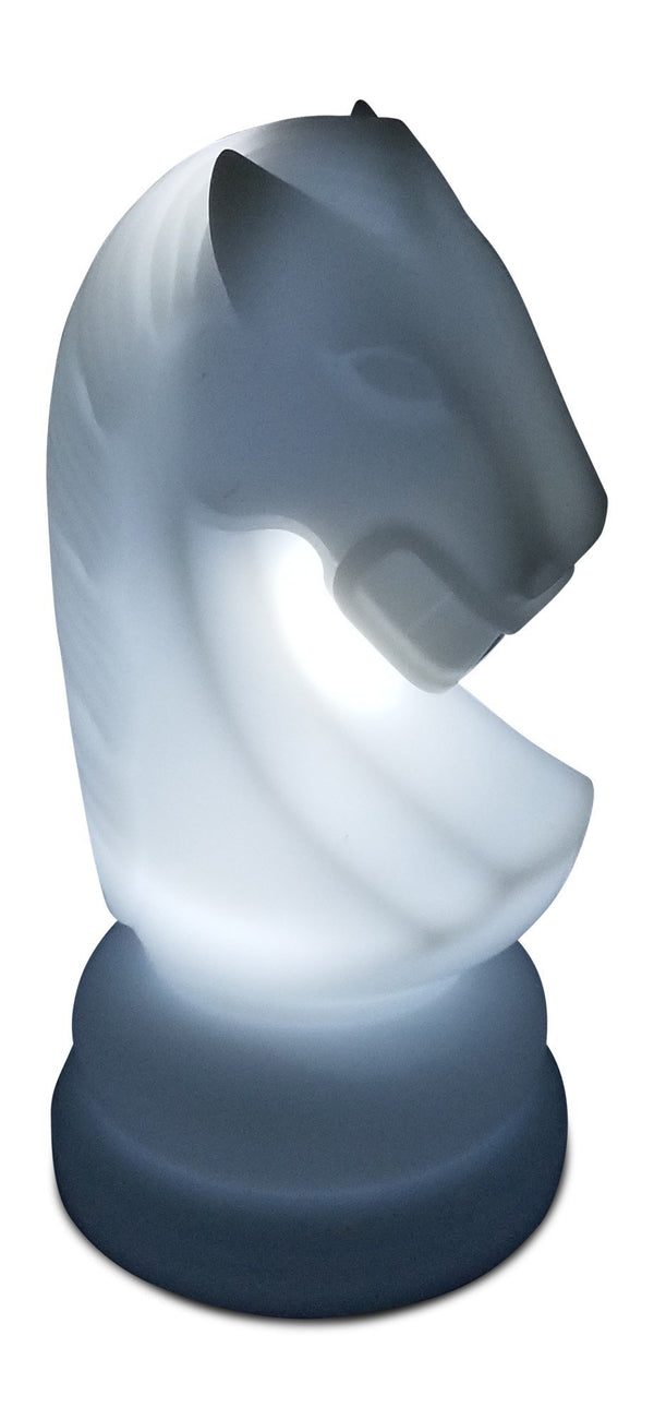 MegaChess 23 Inch Perfect Knight Light-Up Giant Chess Piece - White | Default Title | MegaChess.com