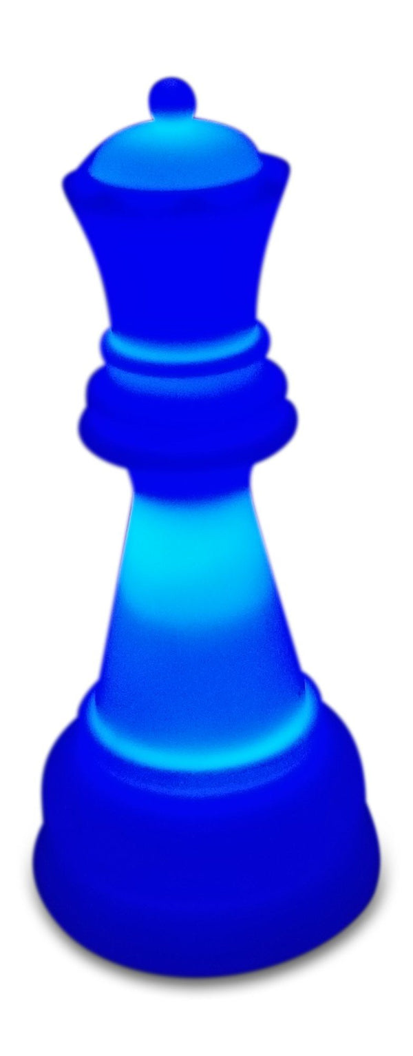 MegaChess 22 Inch Perfect Queen Light-Up Giant Chess Piece - Blue |  | MegaChess.com