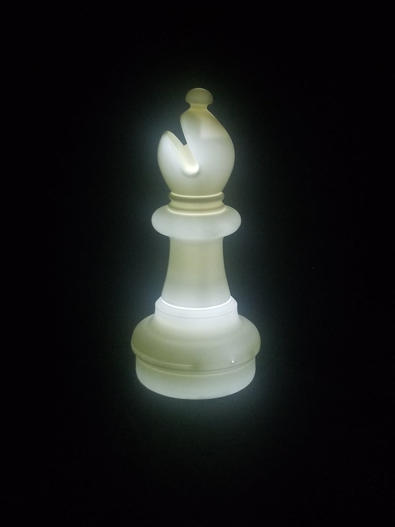 MegaChess 21 Inch LED Bishop Individual Plastic Chess Piece - White |  | MegaChess.com