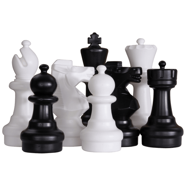 MegaChess 12 Inch Plastic Giant Chess Set Pieces | Default Title | MegaChess.com
