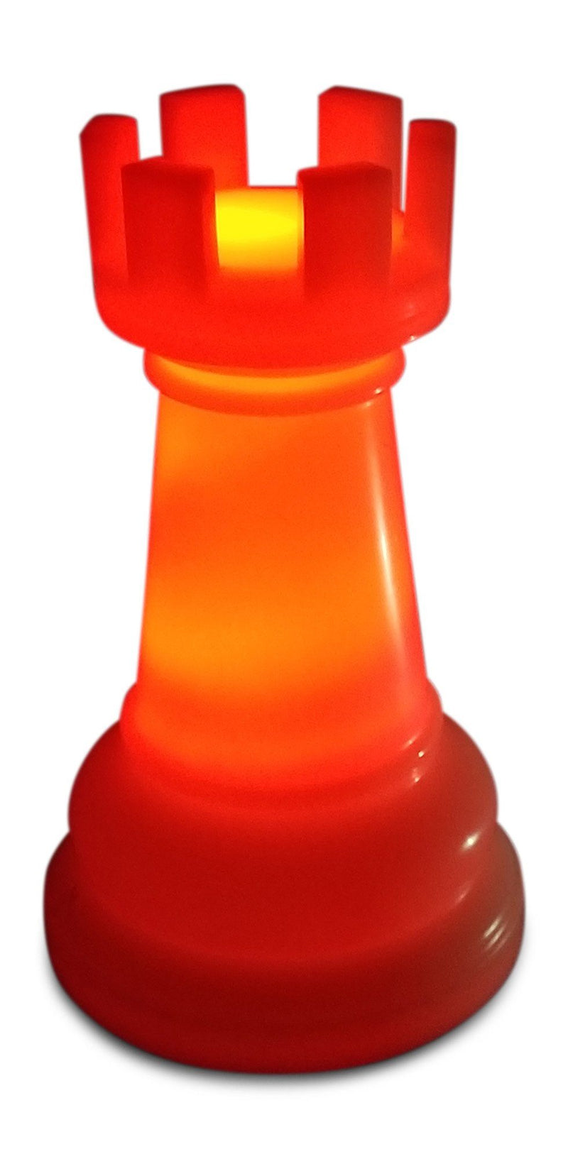 MegaChess 14 Inch Perfect Rook Light-Up Giant Chess Piece - Red |  | MegaChess.com
