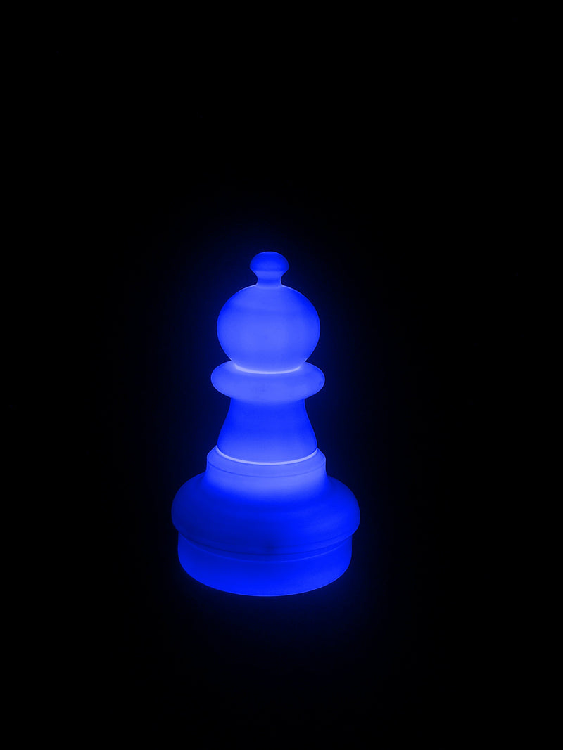 MegaChess 16 Inch LED Pawn Individual Plastic Chess Piece - Blue |  | MegaChess.com