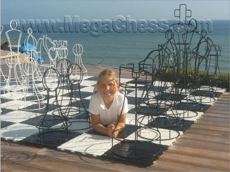 MegaChess 37 Inch Topiary Wire Frame Giant Chess Set |  | MegaChess.com
