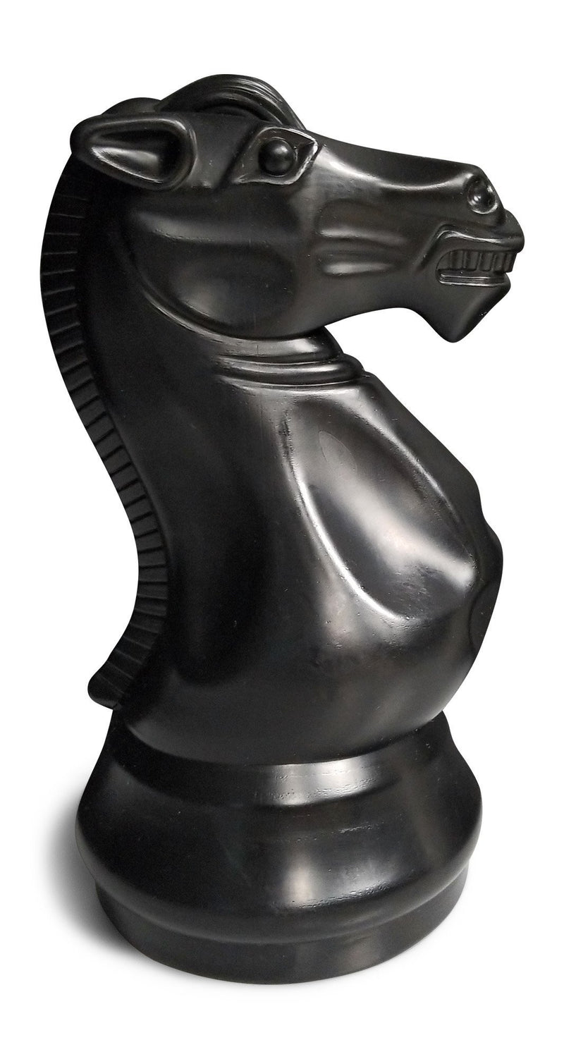 MegaChes12 Inch Black Plastic Knight Giant Chess Piece | Default Title | MegaChess.com