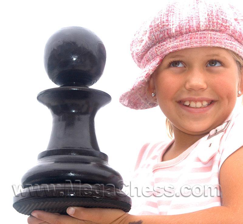 MegaChess 12 Inch Dark Teak Pawn Giant Chess Piece |  | MegaChess.com
