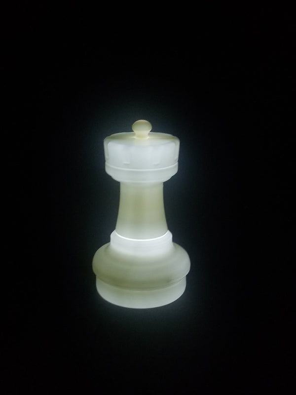 MegaChess 17 Inch LED Rook Individual Plastic Chess Piece - White |  | MegaChess.com