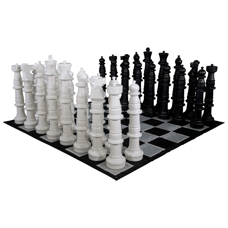 MegaChess 49 Inch Plastic Giant Chess Set with Nylon Mat | Default Title | MegaChess.com