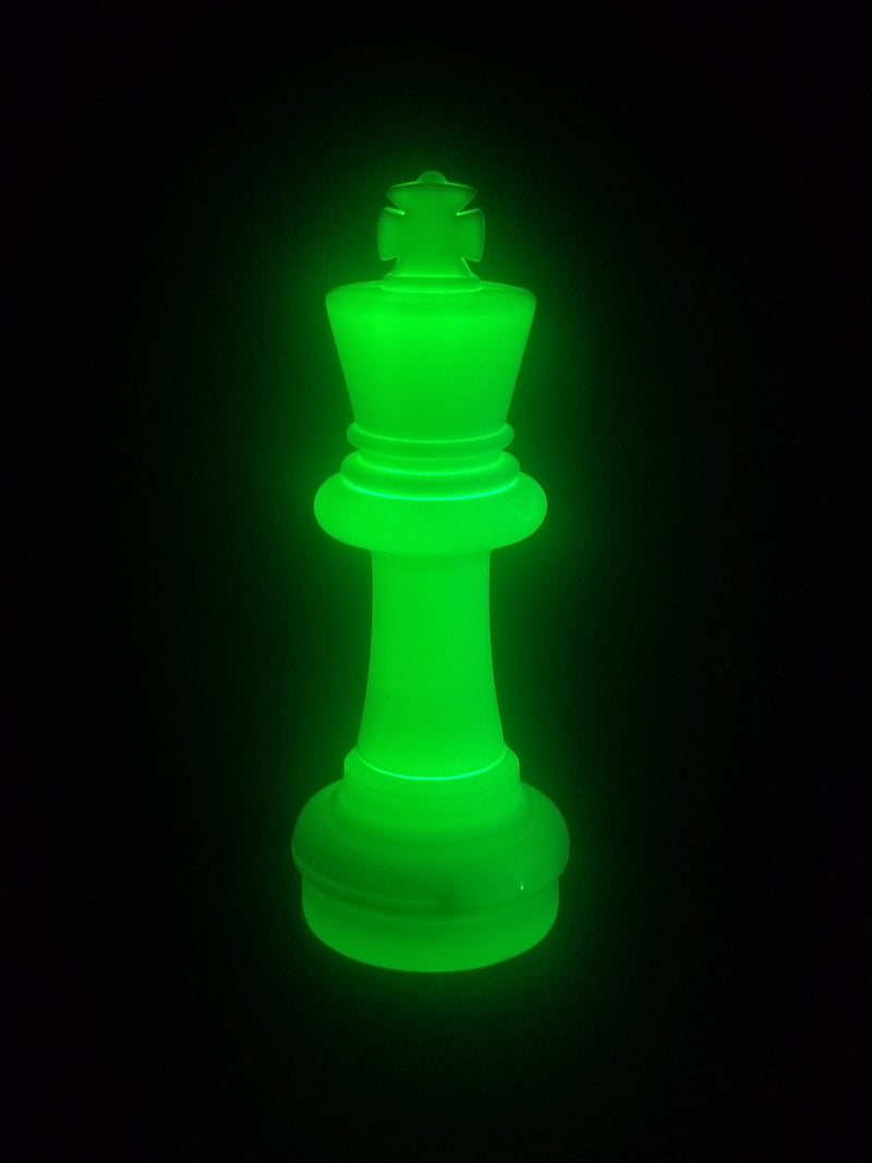 MegaChess 25 Inch LED King Individual Plastic Chess Piece - Green |  | MegaChess.com