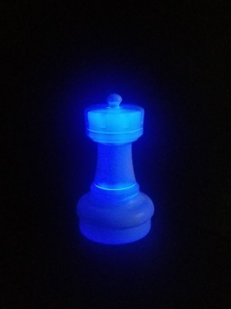 MegaChess 17 Inch LED Rook Individual Plastic Chess Piece - Blue |  | MegaChess.com