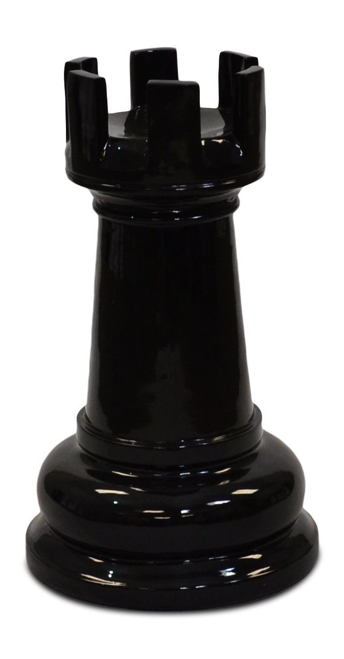 MegaChess 21 Inch Black Fiberglass Rook Giant Chess Piece |  | MegaChess.com