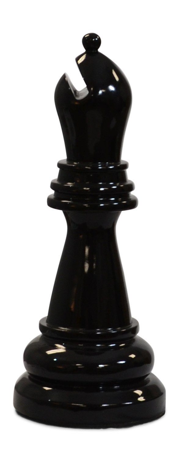 MegaChess 18 Inch Black Fiberglass Bishop Giant Chess Piece |  | MegaChess.com