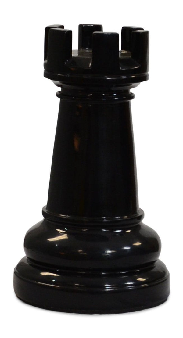 MegaChess 14 Inch Black Fiberglass Rook Giant Chess Piece |  | MegaChess.com