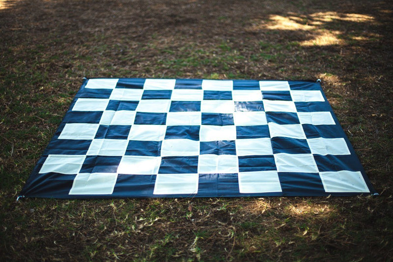 MegaChess Quick Fold Nylon Giant Chess Mat With 6 Inch Squares - 4' 7" x 4' 7" |  | MegaChess.com