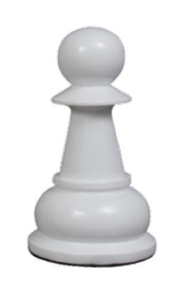 MegaChess 20 Inch White Fiberglass Pawn Giant Chess Piece |  | MegaChess.com