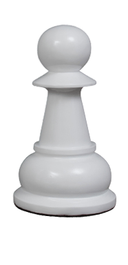MegaChess 20 Inch White Fiberglass Pawn Giant Chess Piece |  | MegaChess.com