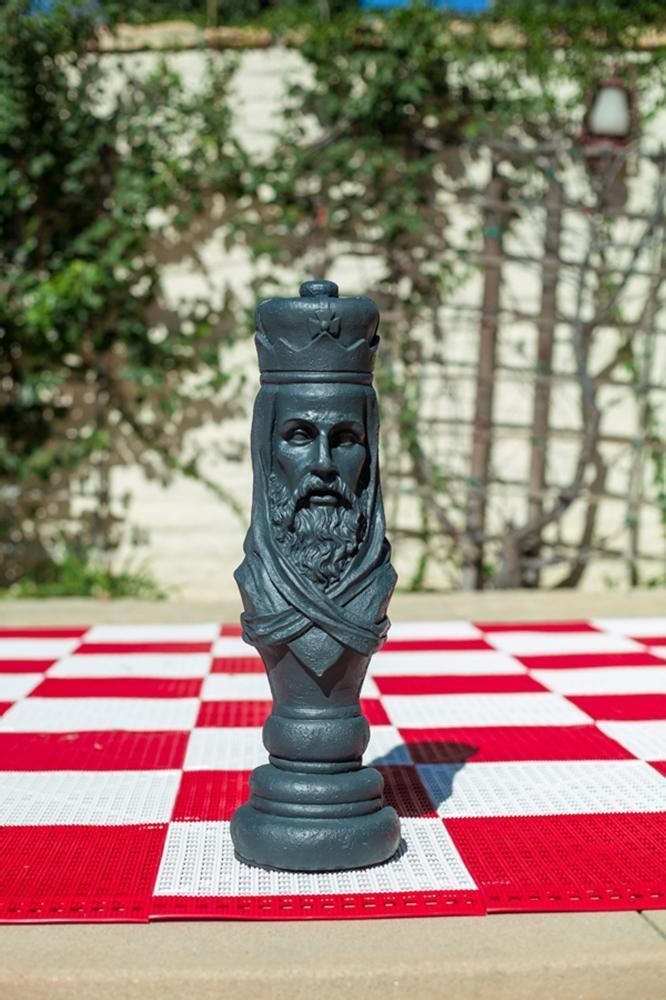 MegaChess 24 Inch Dark Fiberglass Medieval King Giant Chess Piece |  | MegaChess.com