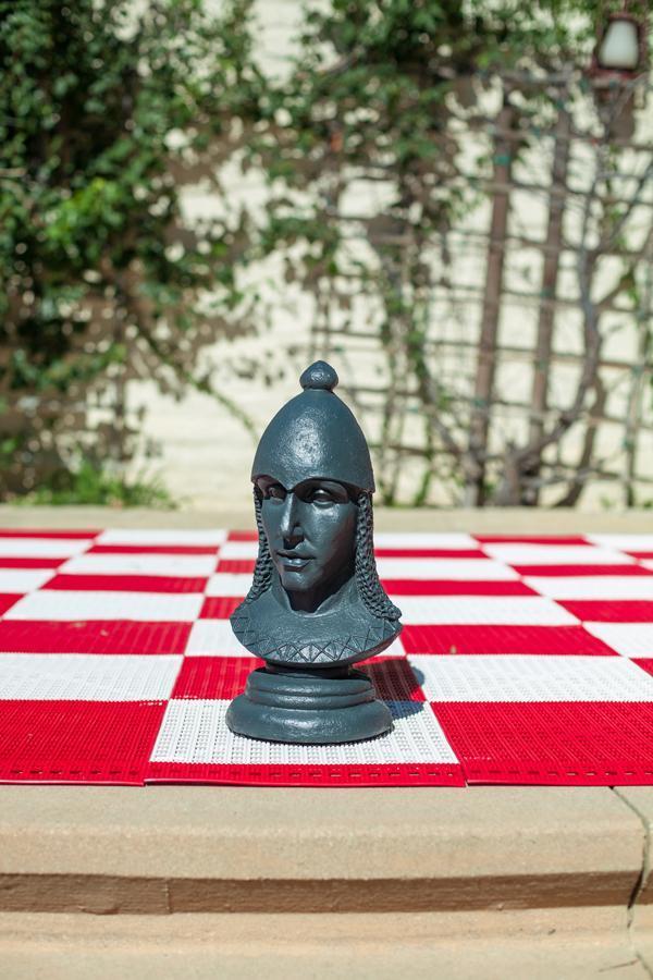 MegaChess 12 Inch Dark Fiberglass Medieval Pawn Giant Chess Piece |  | MegaChess.com