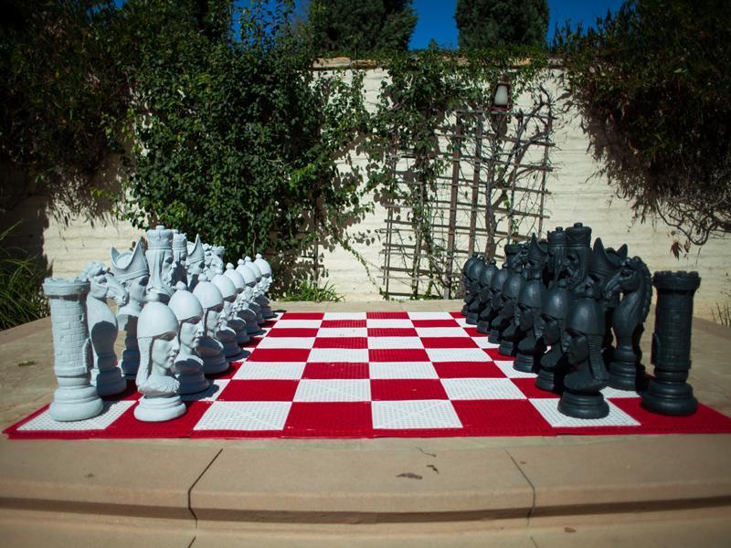 MegaChess 24 Inch Medieval Fiberglass Giant Chess Set |  | MegaChess.com
