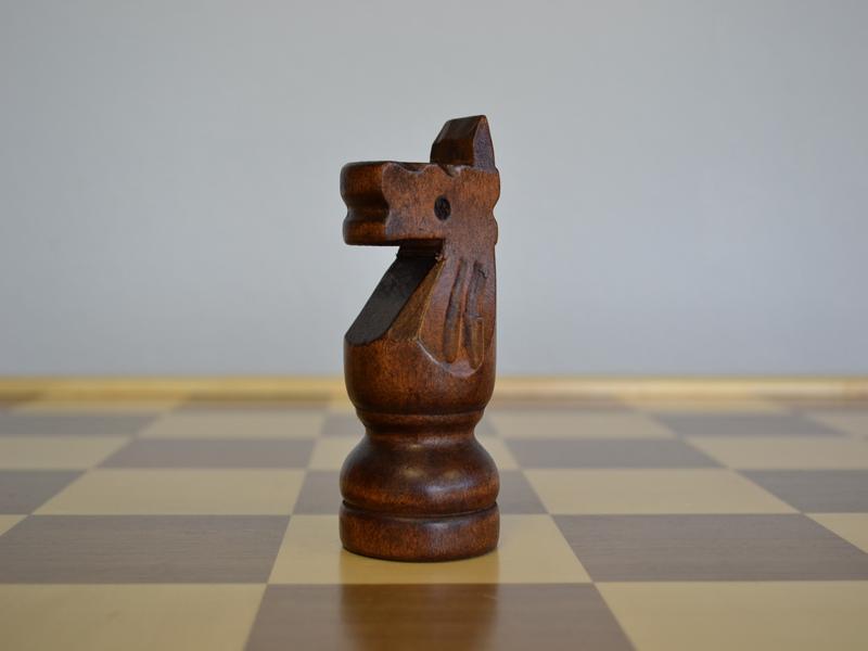 MegaChess 4 Inch Dark Rubber Tree Knight Giant Chess Piece |  | MegaChess.com