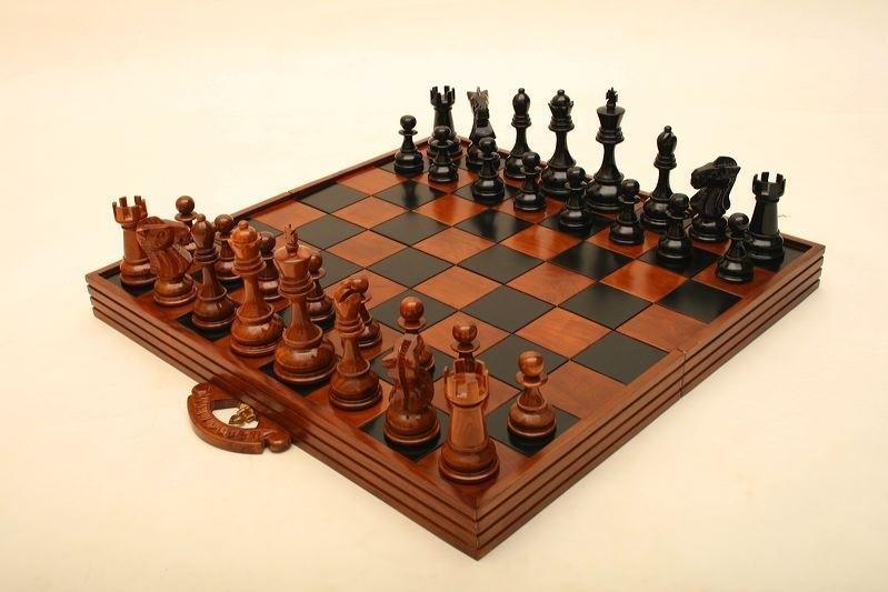 MegaChess MegaBox Teak Giant Chess Board With 4 Inch Squares - 2' 10" x 2' 10" |  | MegaChess.com