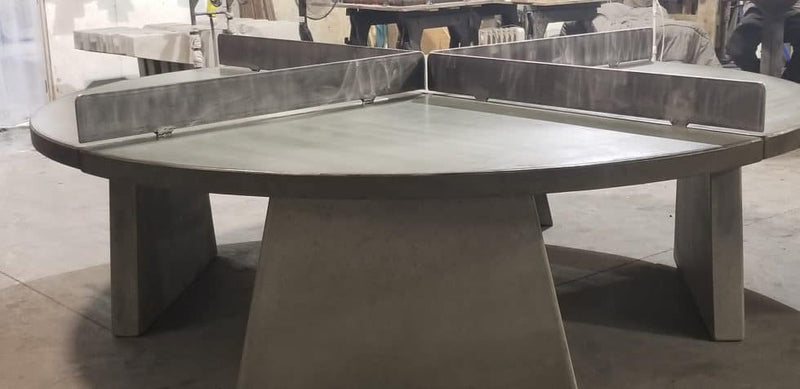 Concrete Table Tennis Table - Round 4 Way Table |  | MegaChess.com