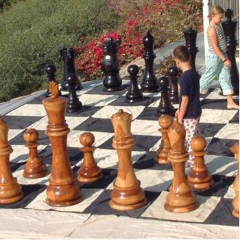 MegaChess Quick Fold Nylon Giant Chess Mat With 24 Inch Squares - 15' 7" x 15' 7" |  | MegaChess.com